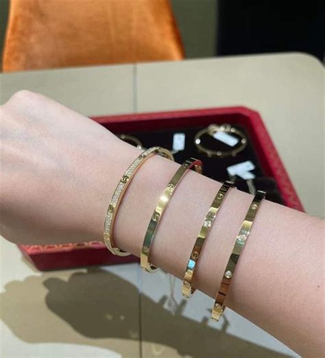 wearing multiple cartier love bracelets|affordable cartier love bracelets uk.